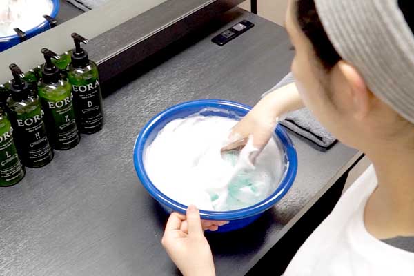 マトリックスソープ泡だて方