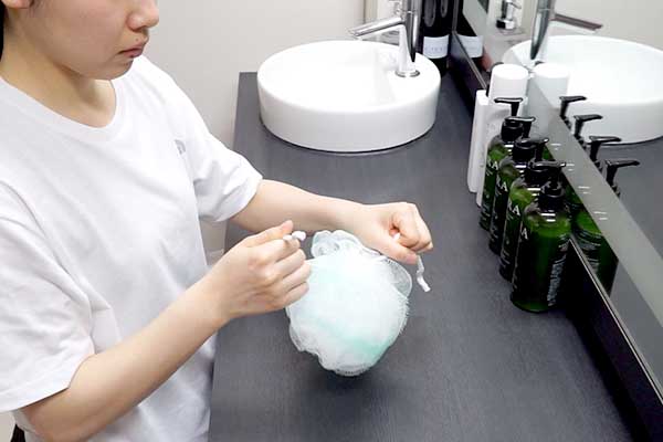 泡だてネット作り方